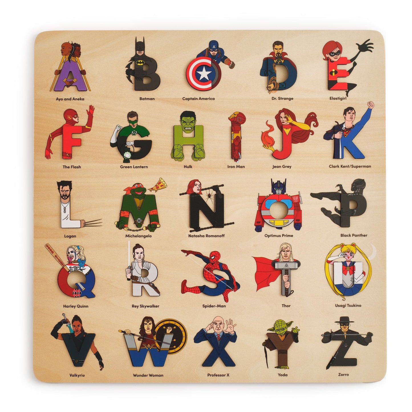 Superhero Legends Alphabet Puzzle