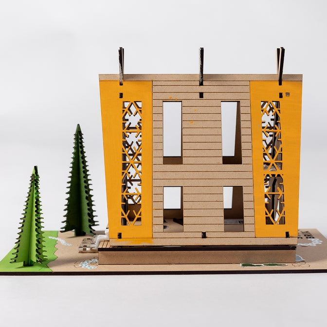 Evergreen Cabin Architecture Model Making Kit