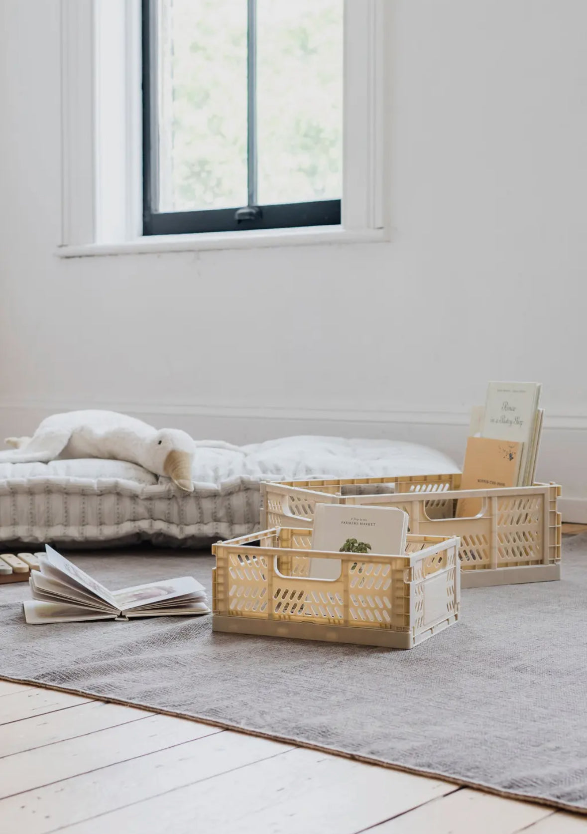 Modern Folding Crate - Multiple Colors