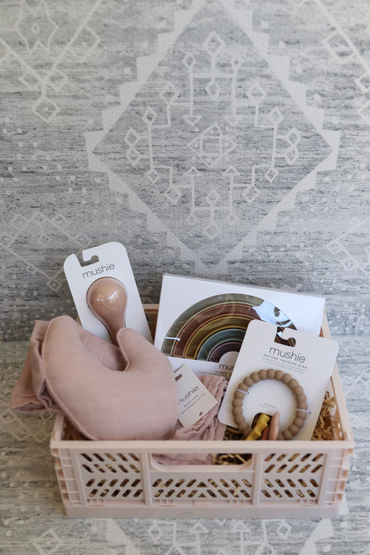 Welcome Baby Play Crate - Pink