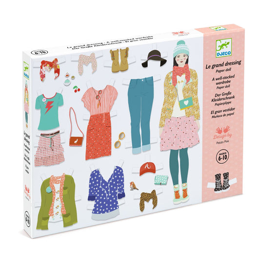 Djeco Le Grand Dressing Paper Dolls Kit