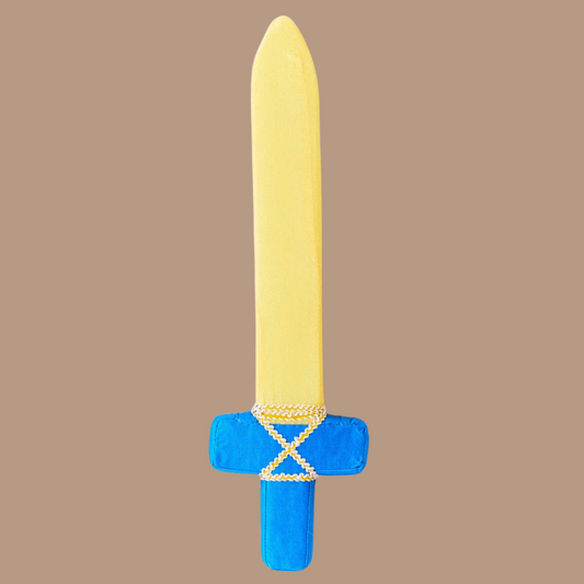 Soft Sword for Kids Pretend Play - Natural Silk, Waldorf Toy