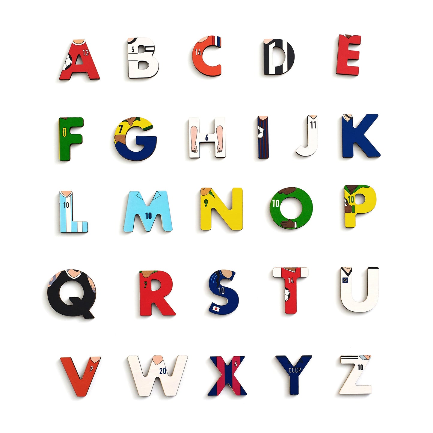 Soccer Legends Alphabet Puzzle