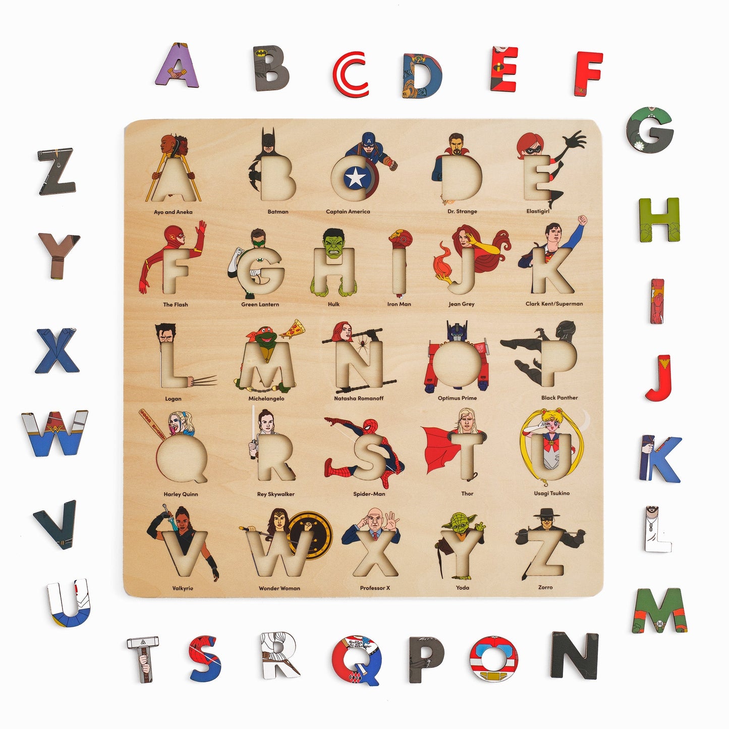 Superhero Legends Alphabet Puzzle