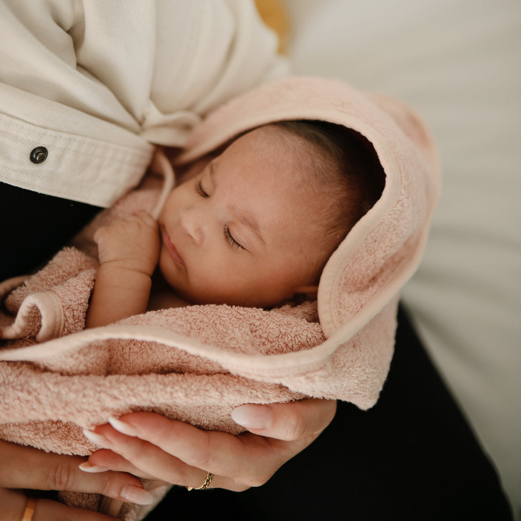 Mushie Baby Organic Cotton Hooded Towel
