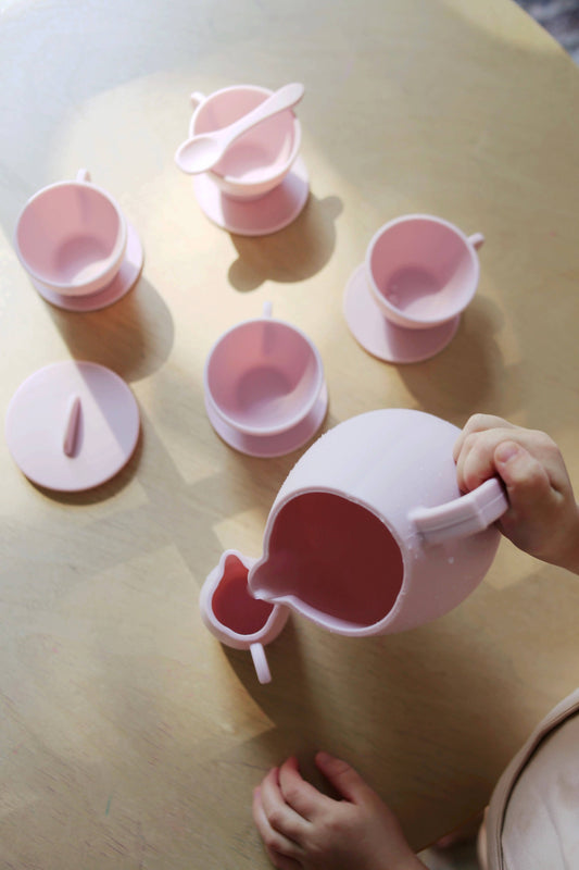 Primrose Pink Silicone Tea Set