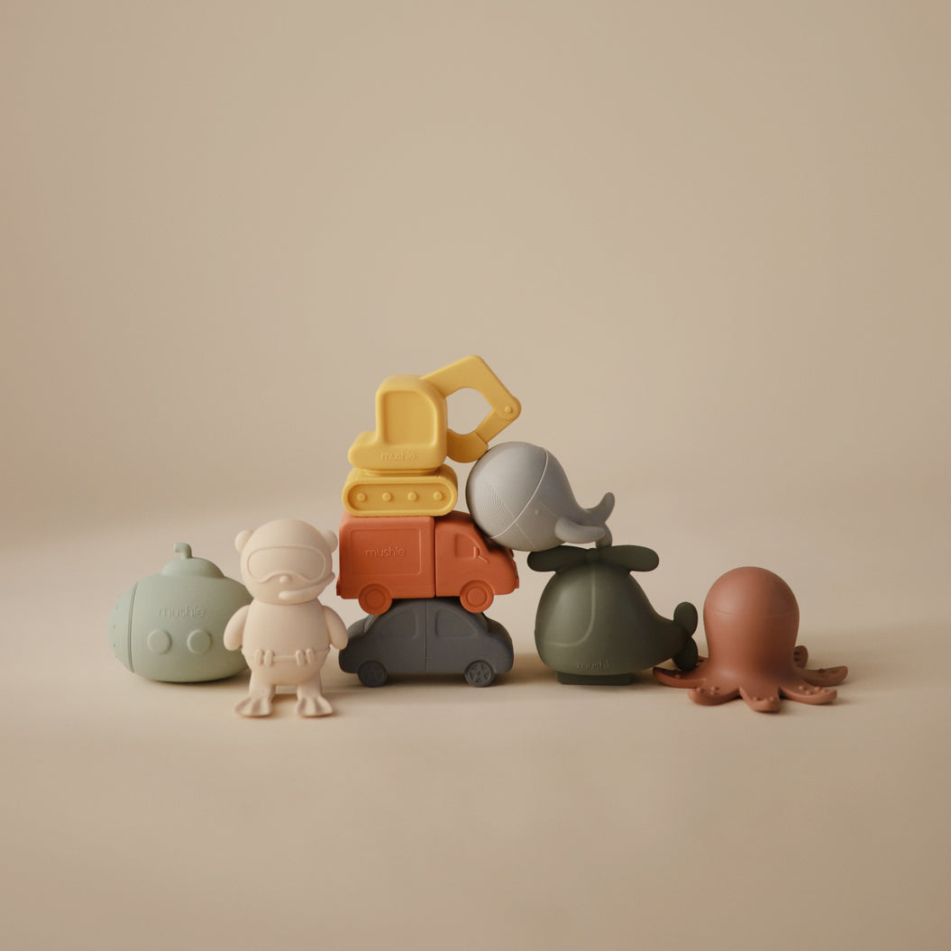 Vehicles Mold Free Bath Play Set