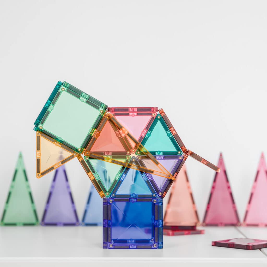 Connetix Pastel Magnetic Tiles, 32 Pieces
