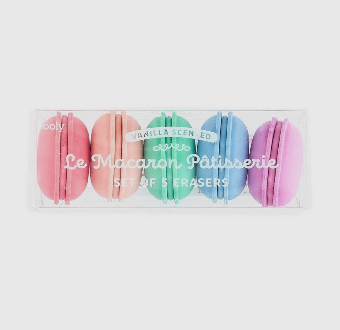Le Macaron Patisserie Erasers, Set of 5