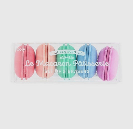 Le Macaron Patisserie Erasers, Set of 5
