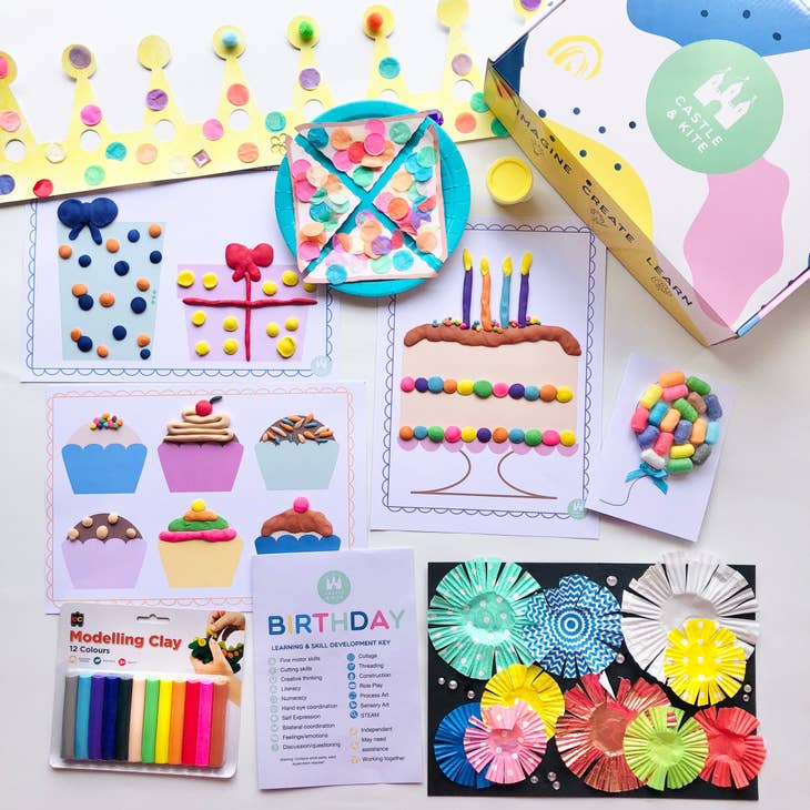 What to put in a kids craft box for different ages