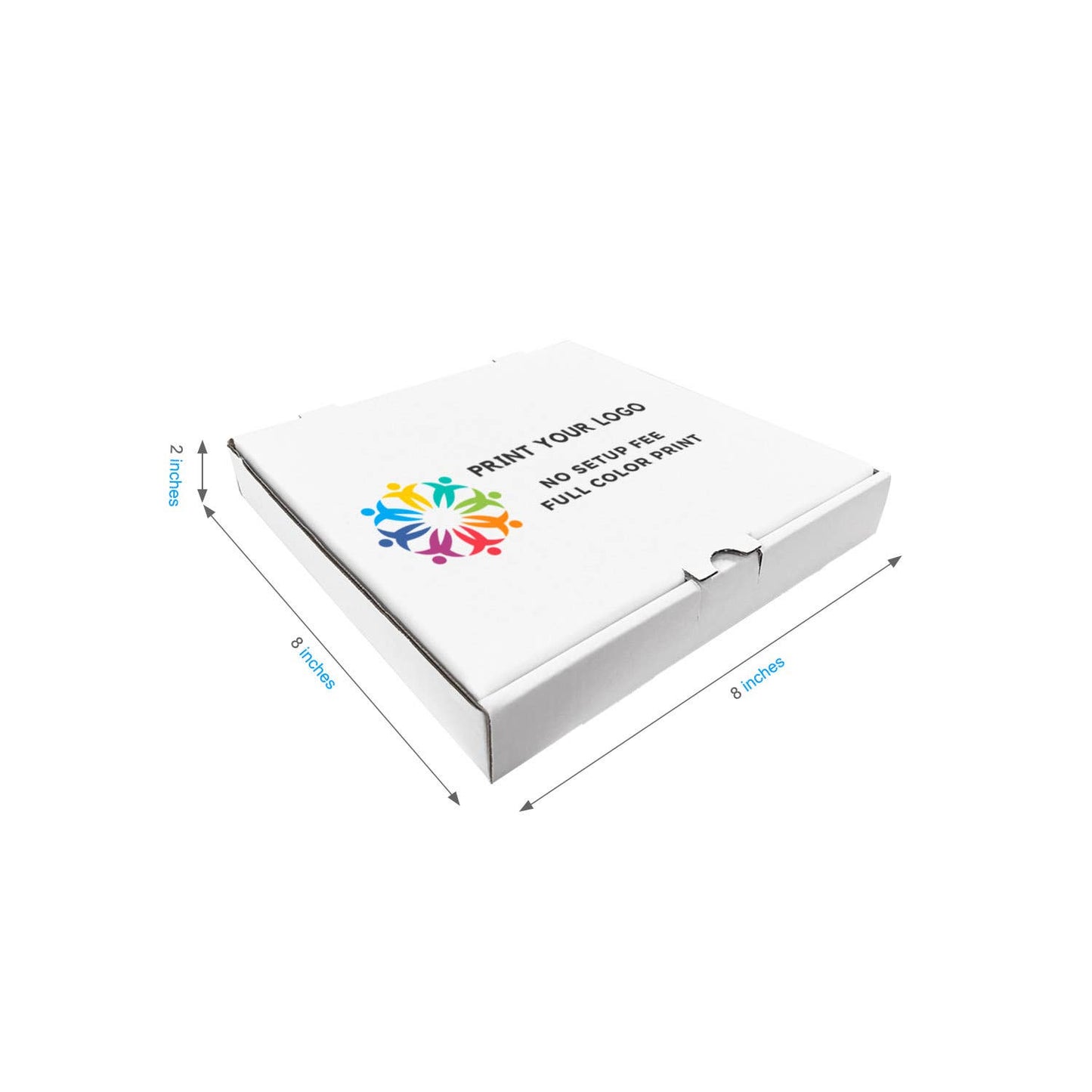 50pcs Custom Print Pizza Box: 10x10x2