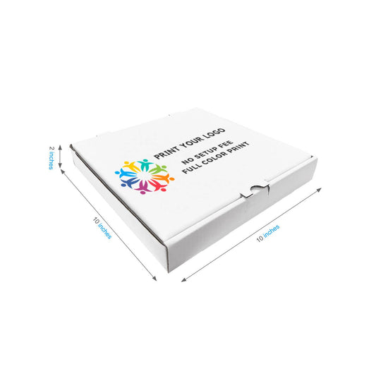 50pcs Custom Print Pizza Box: 10x10x2