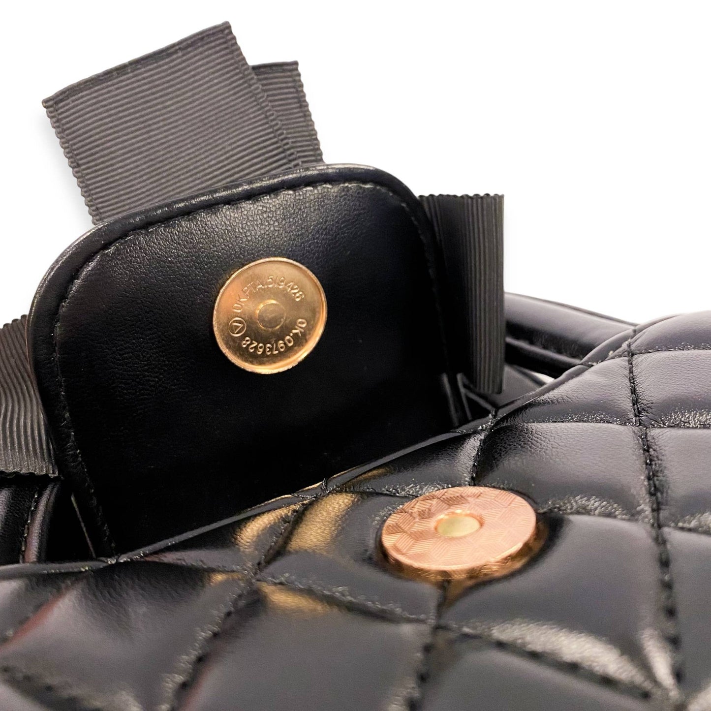 Floral Applique Quilted Bag in Black, Ivory or Pink