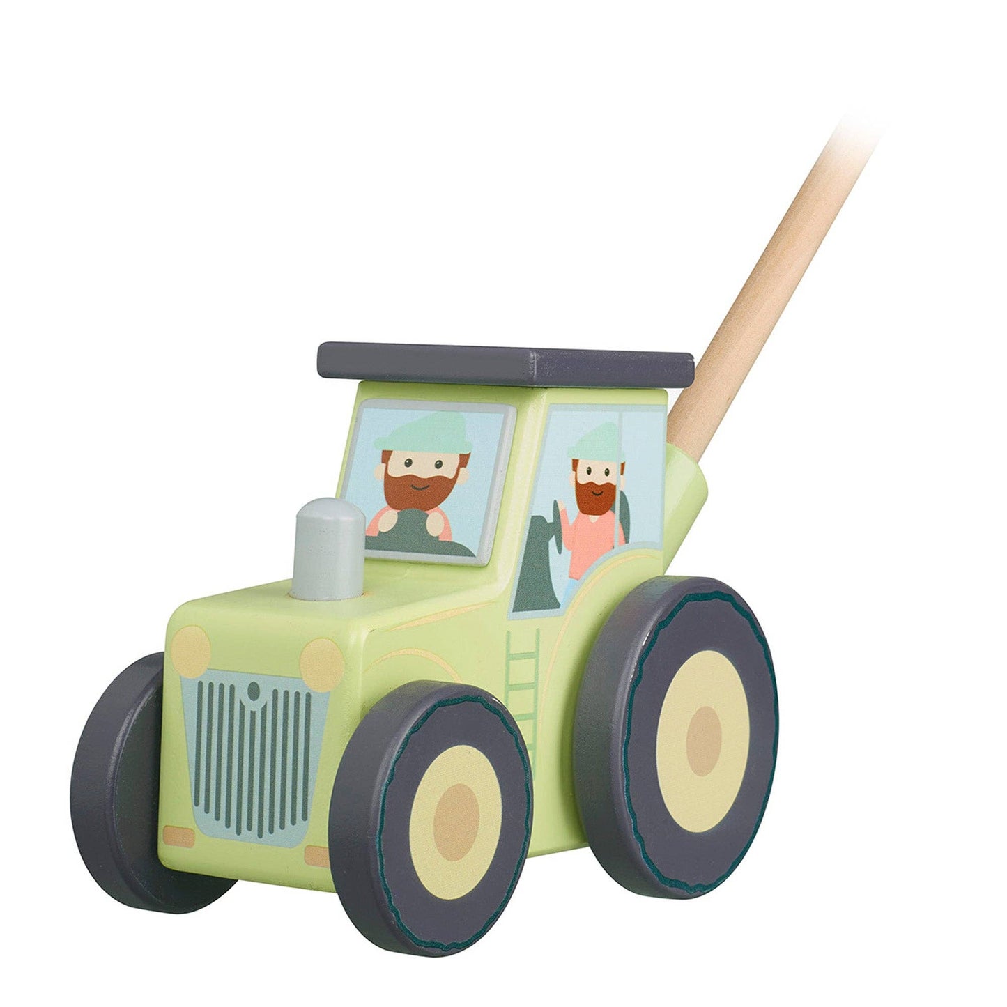 Wooden Tractor Push Along Toy