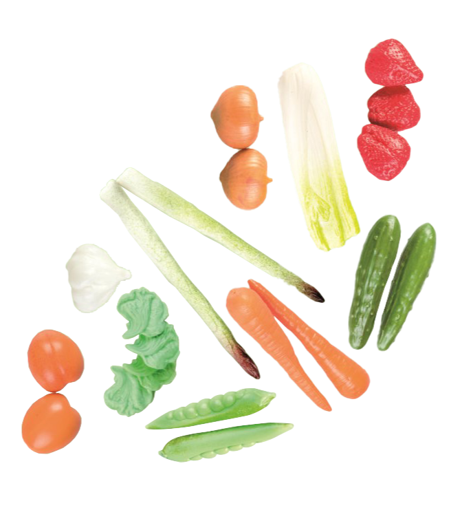 Pretend Play 21 pc. Life-size Spring Fruits & Veggies Set