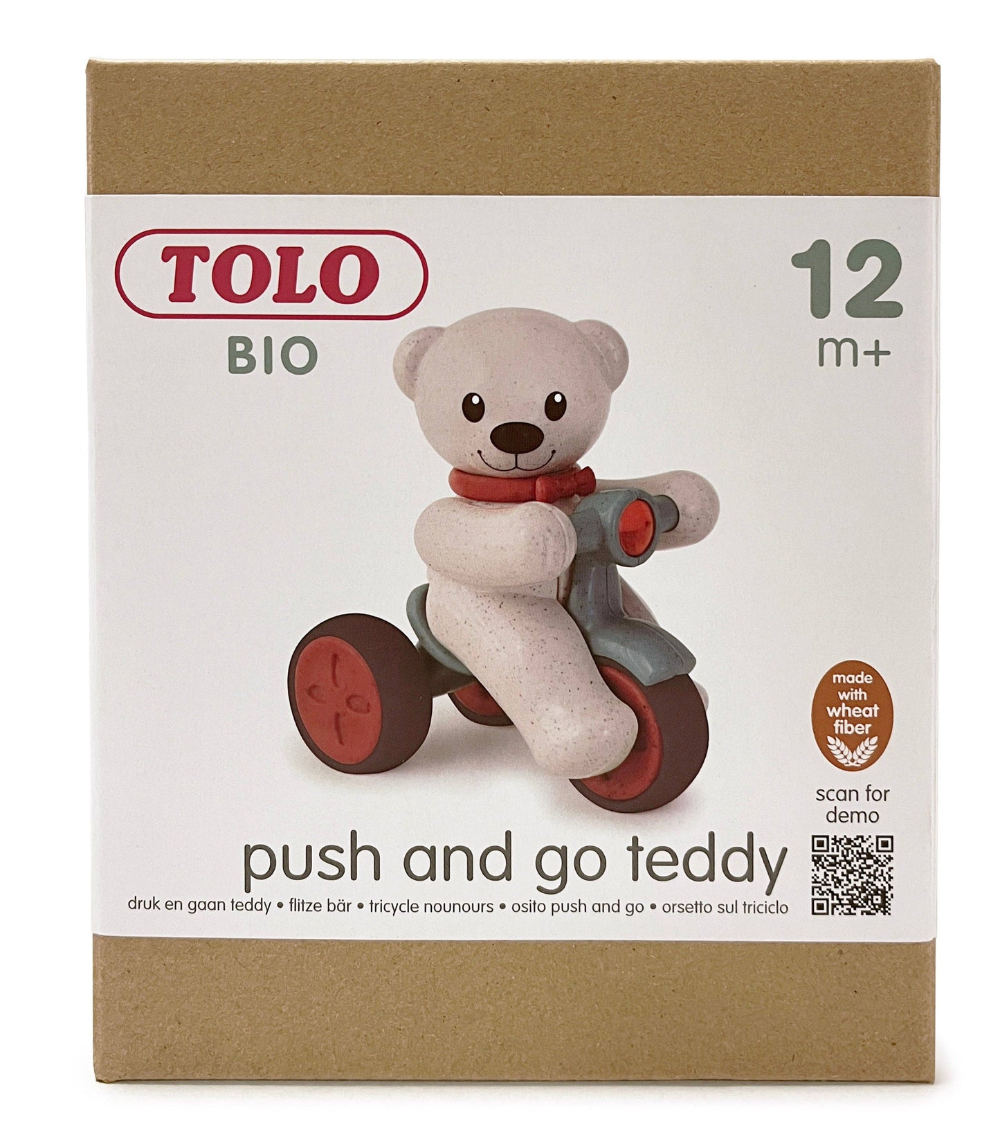 Push and Go Teddy Bear