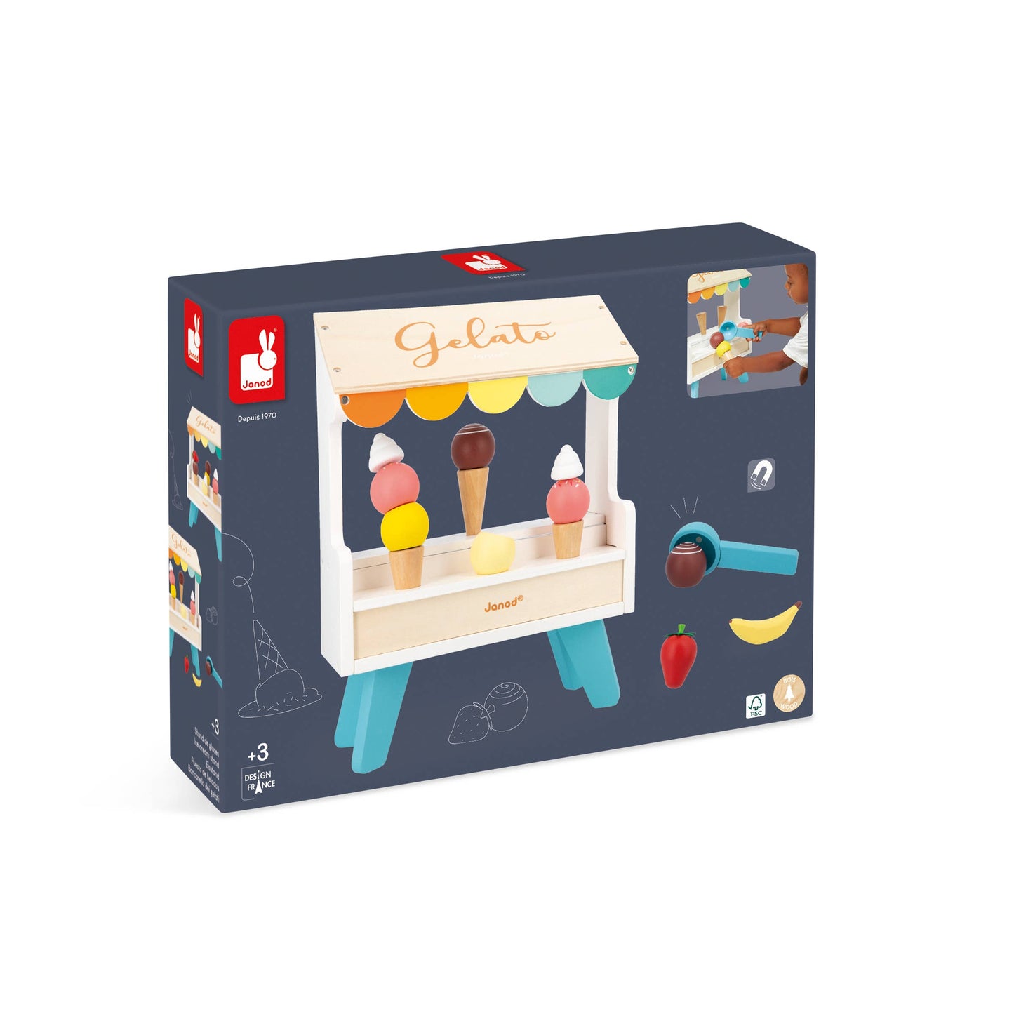 Janod Ice Cream Stand Toy