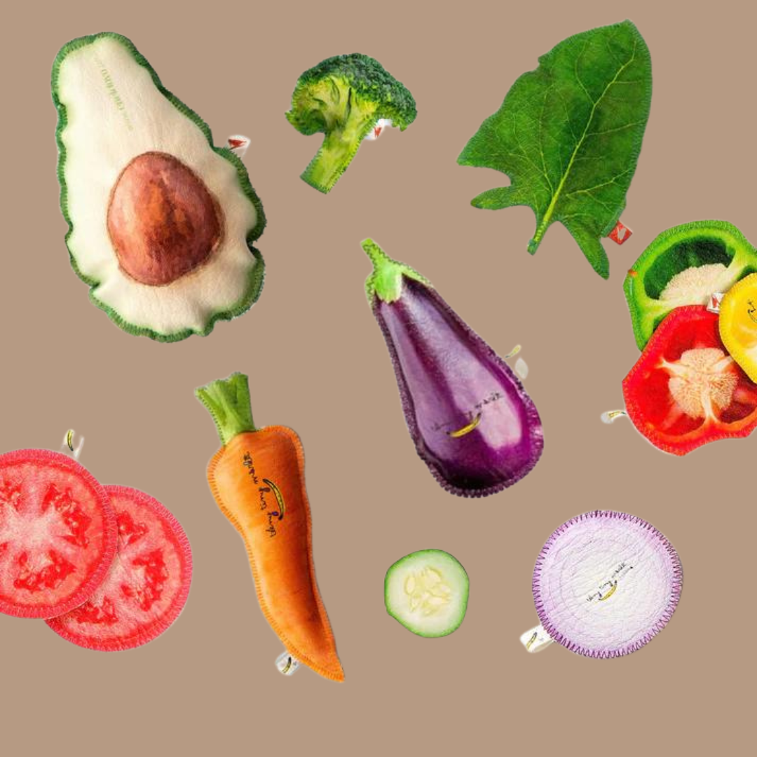 Teeny Tiny Market Veggies Pretend Food Playset