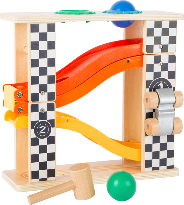 Car Ramp Ball Run Hammer Toy