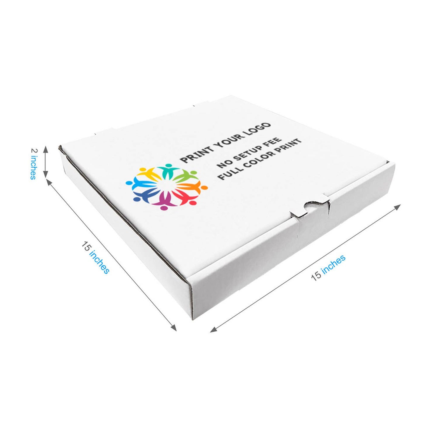 50pcs Custom Print Pizza Box: 10x10x2