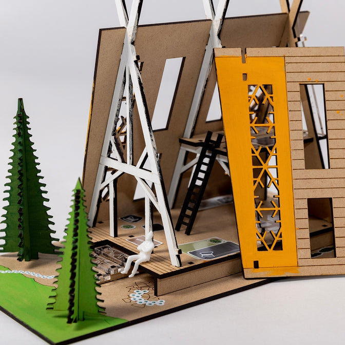 Evergreen Cabin Architecture Model Making Kit