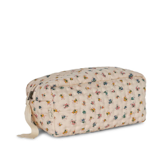 Konges Sløjd Small Quilted Toiletry Bag - Bloomie Blush