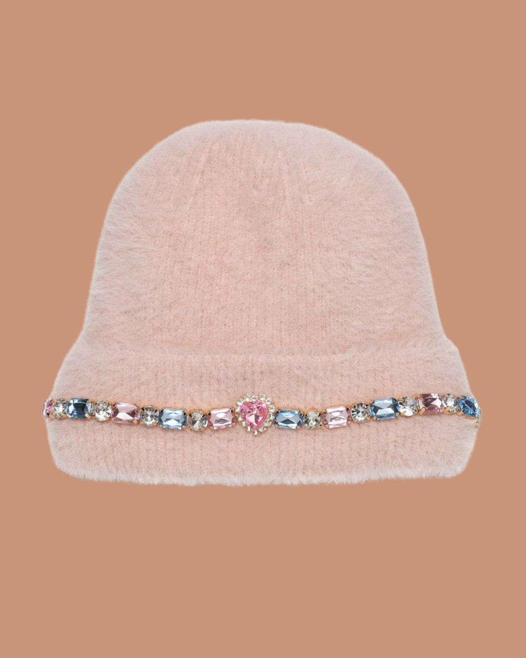 Cotton Candy Jeweled Beanie