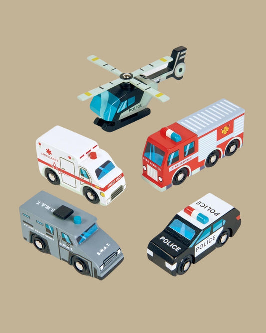 Emergency Vehicles, Set of 5