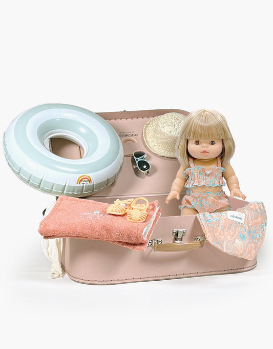 Minikane Seaside Suitcase with Doll, Swim and Accessories