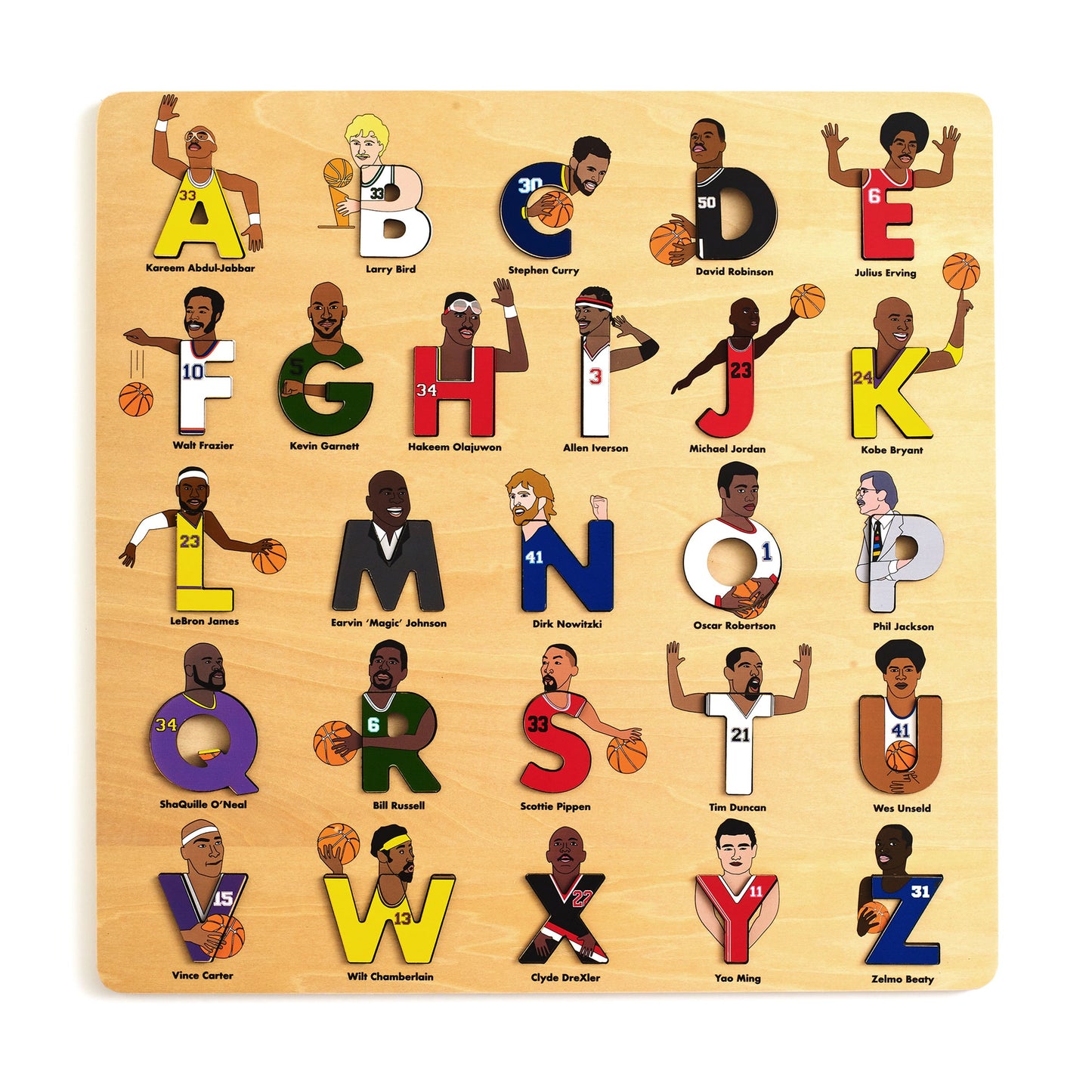 Basketball Legends Alphabet Puzzle