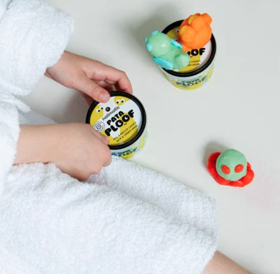 Pataploof Soap Dough Cleansing Modeling Clay in Yellow & Orange