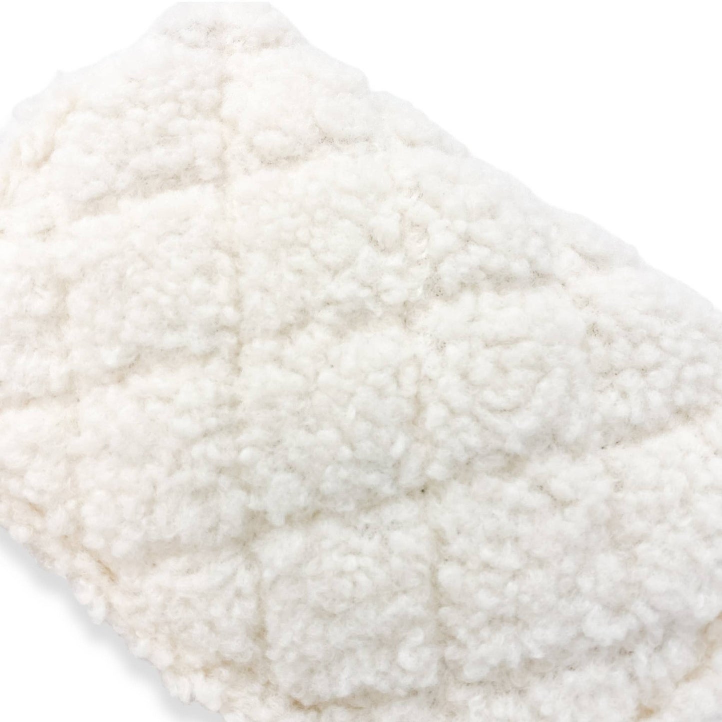 Sherpa Mixed Quilted Purse, Camel