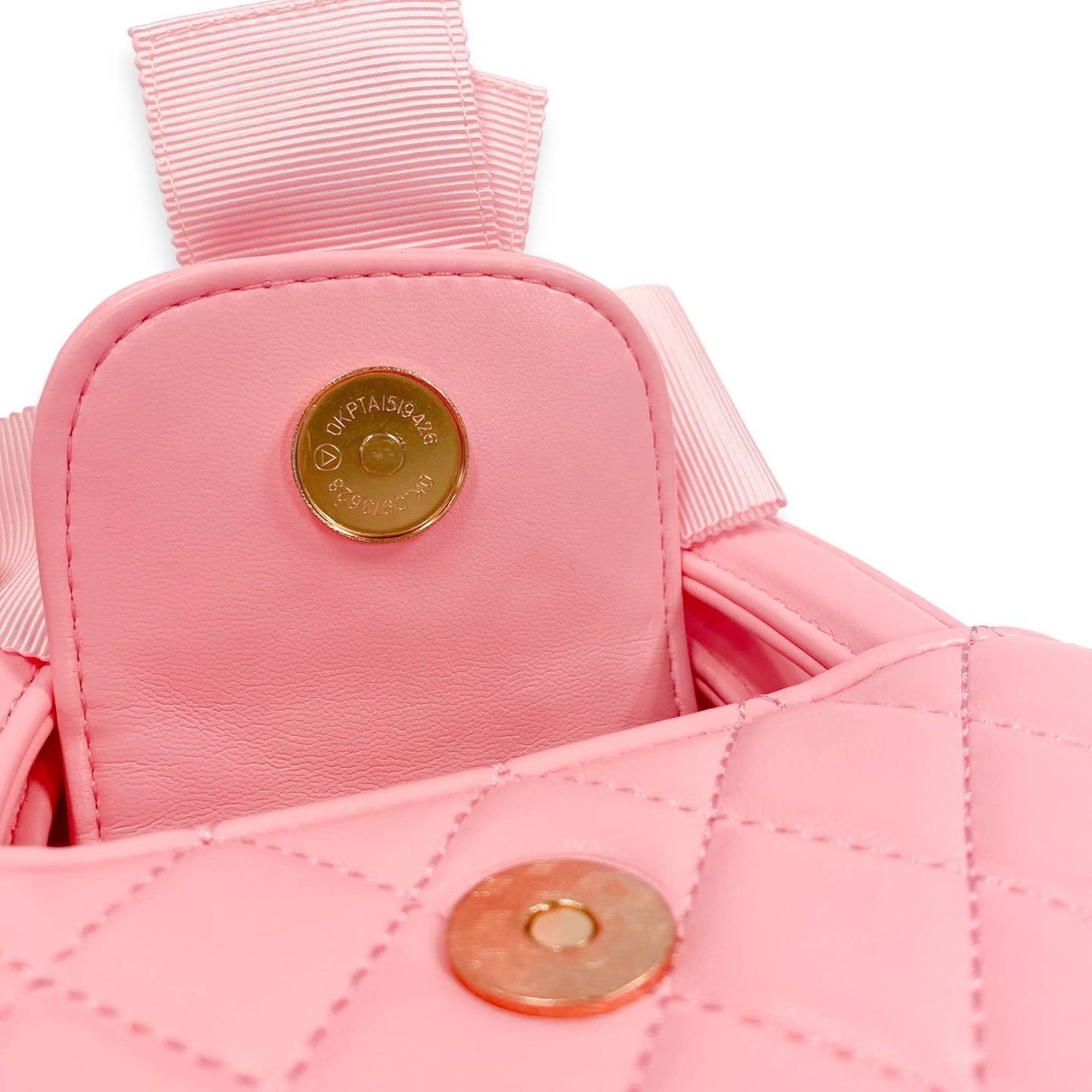 Floral Applique Quilted Bag in Black, Ivory or Pink