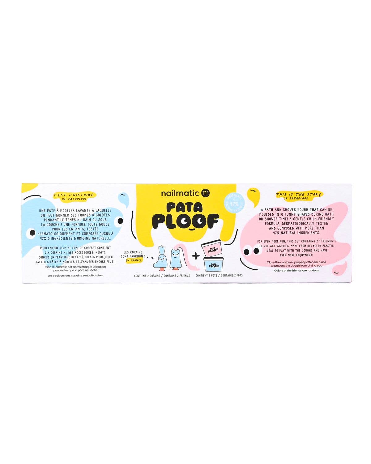 Pataploof Soap Dough Cleansing Modeling Clay in Blue & Pink