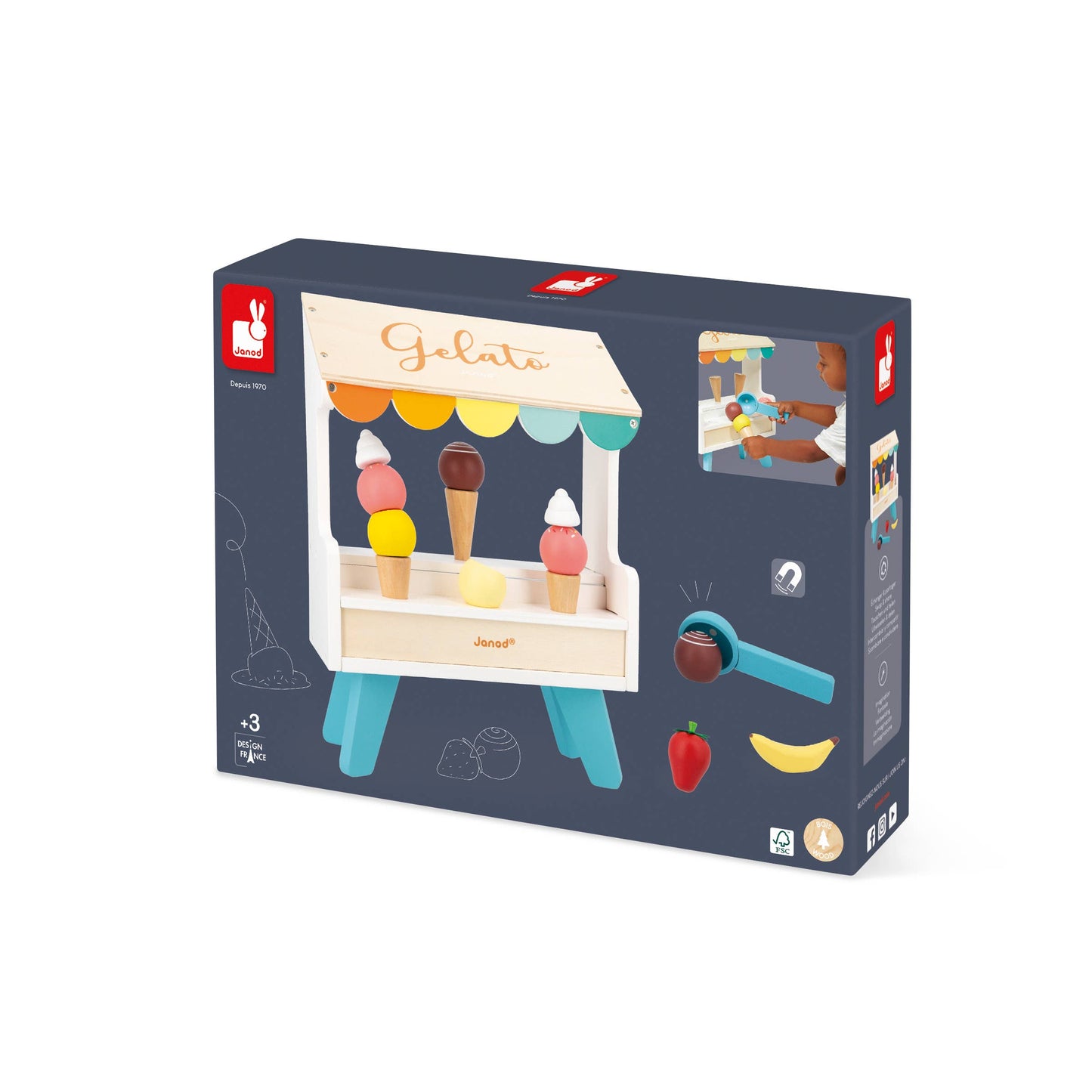 Janod Ice Cream Stand Toy