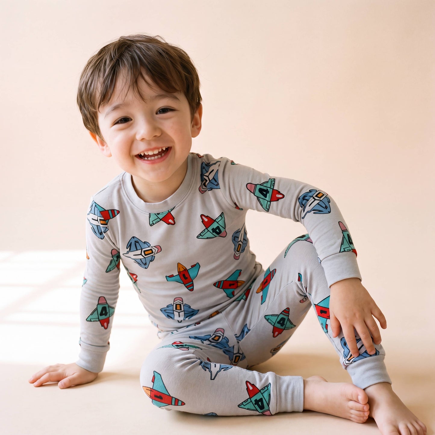 Modal Boys Girls Green amazon Long Sleeve PJs Lounge: Shooting Star / 2XL(8Y)
