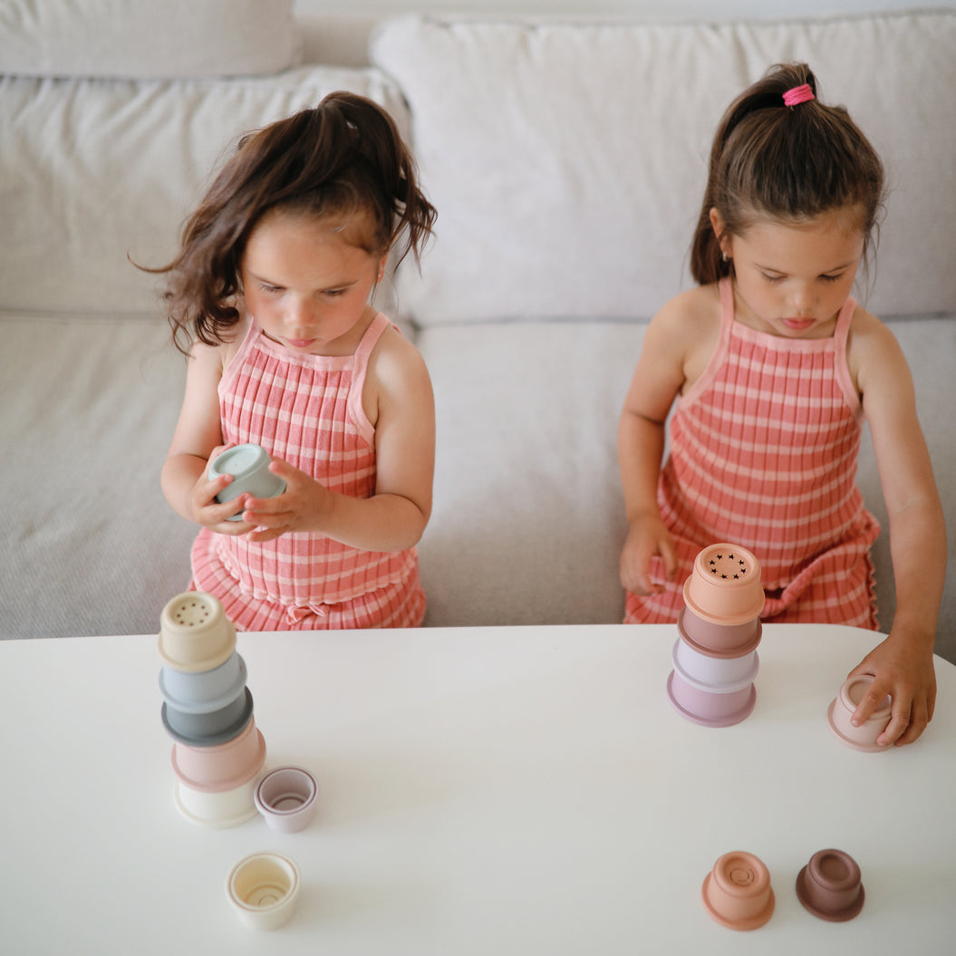 Stacking Cups Toy - Petal Pink