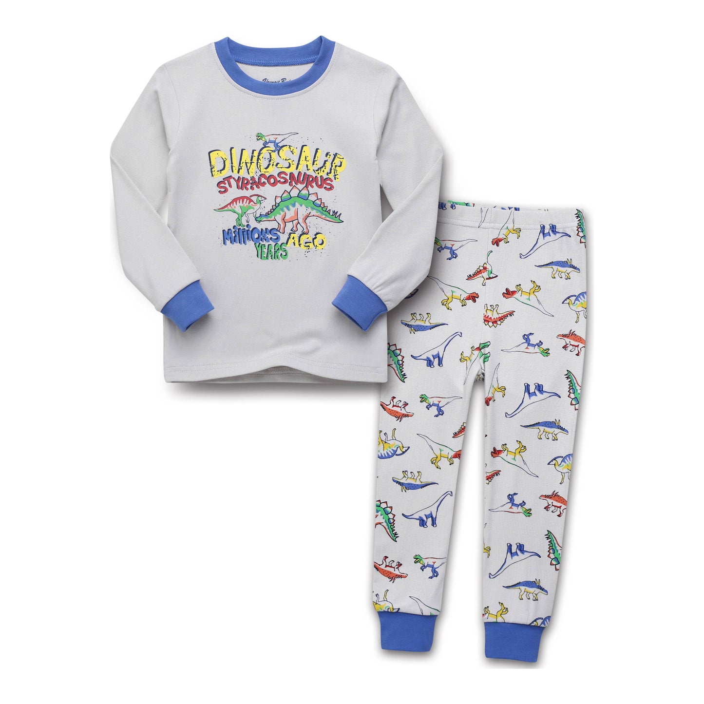 Bamboo Long Sleeve Pajama Set for Kids Dino Boom: Dino Boom / 2XL(8Y)