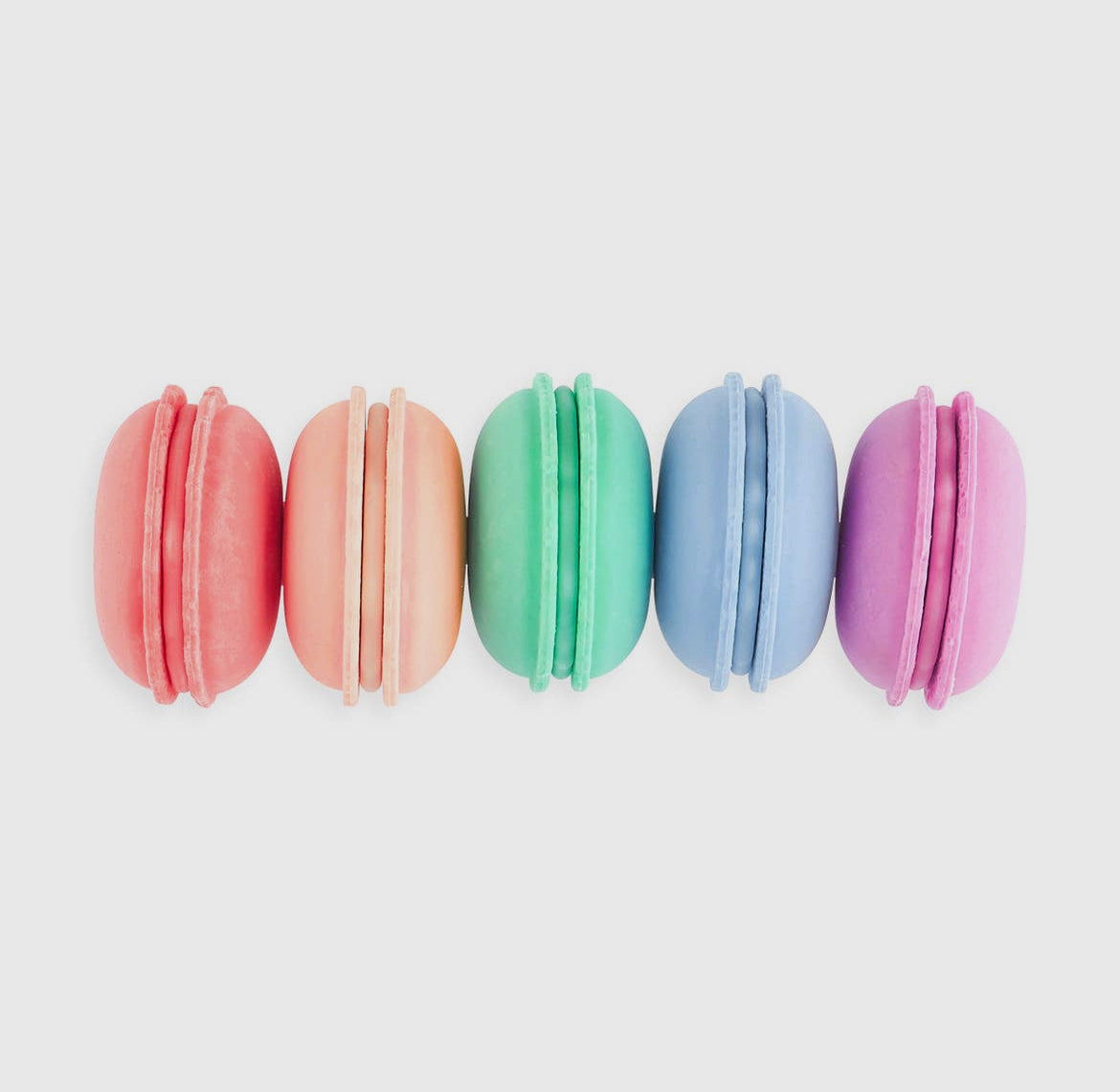 Le Macaron Patisserie Erasers, Set of 5