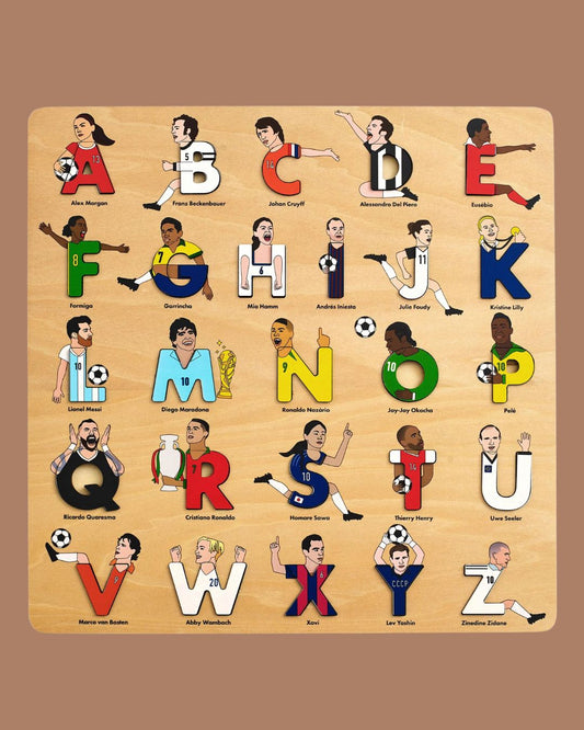 Soccer Legends Alphabet Puzzle