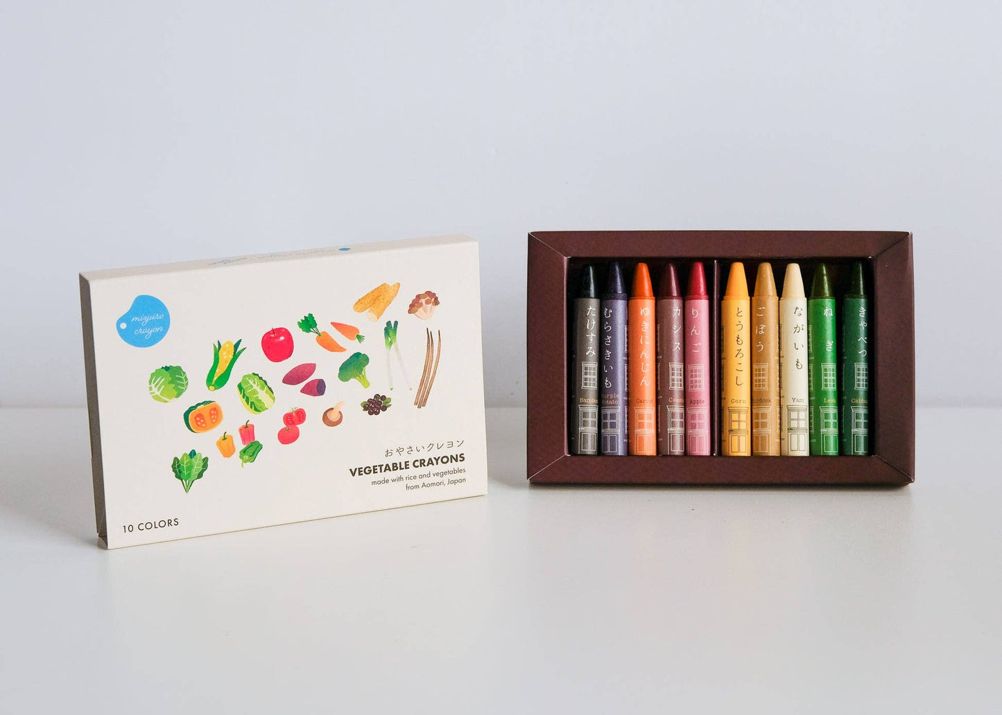 Vegetable Crayons - 10 Crayons Made of Vegetables